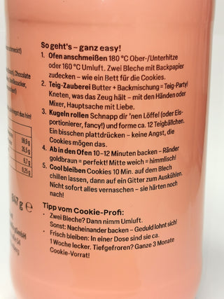 Cookies Backmischung 845 g – Weiche, saftige Chocolate-Drop-Cookies in Minuten wie frisch vom Bäcker, unwiderstehlich schokoladig