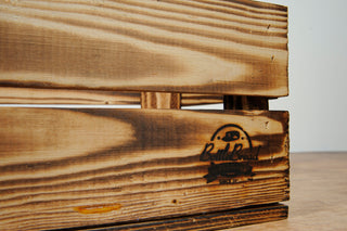 BottleBread Geflammte Holzkiste